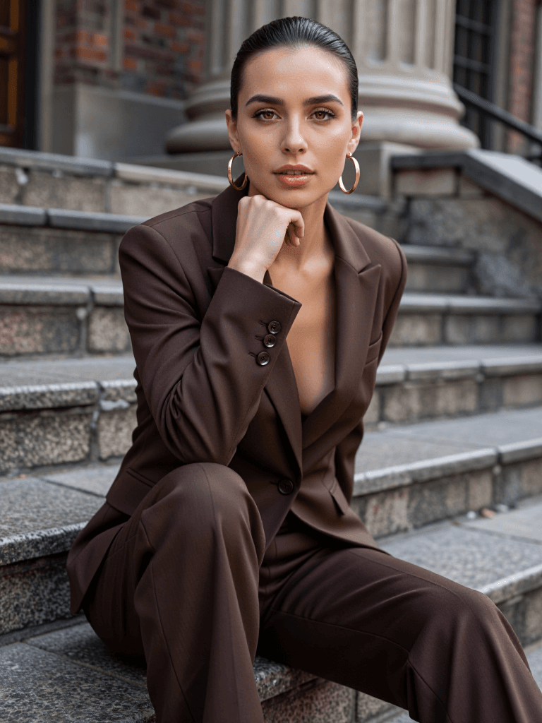 Power suit on stairs