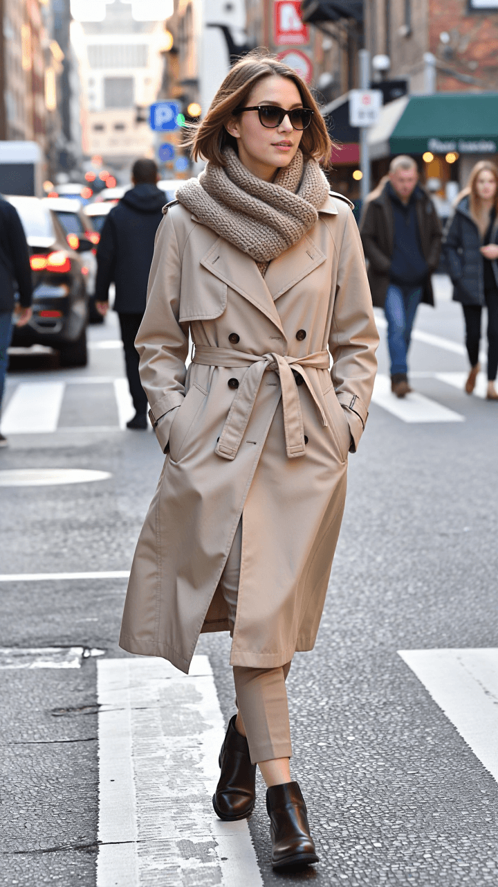 Full-body trench, crosswalk
