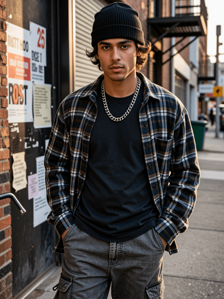 Beanie and chain