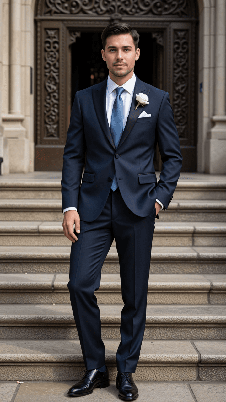 Full-body groom suit