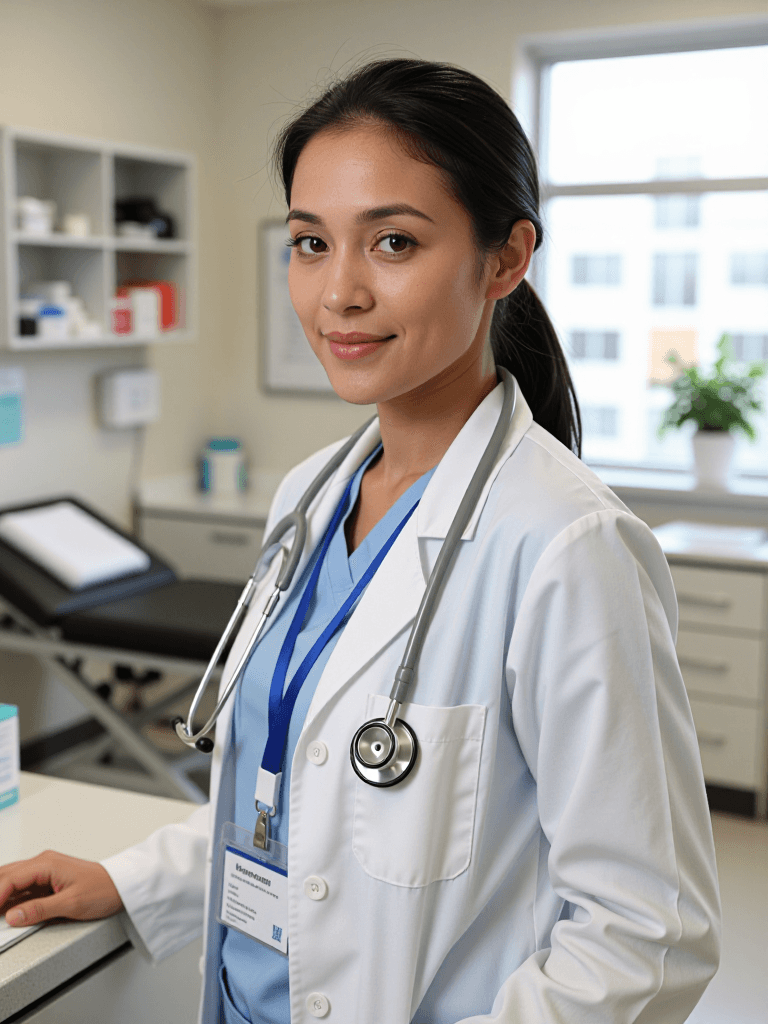 Female nurse practitioner