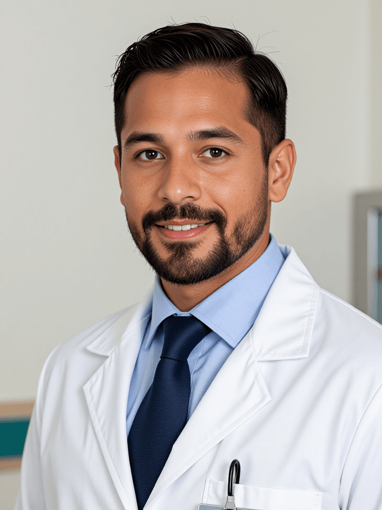 Latino male doctor