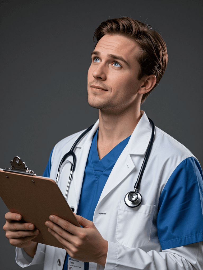 Doctor with notes