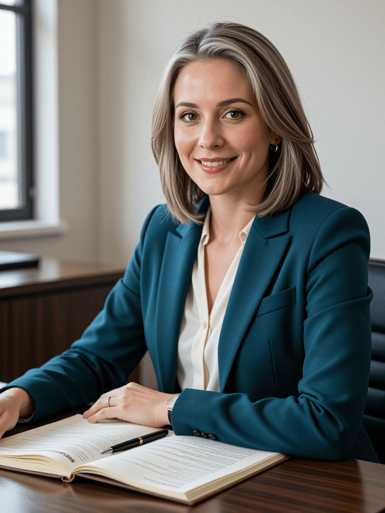 Female agent at desk