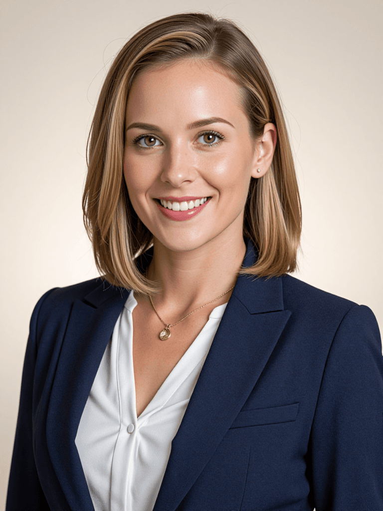 Realtor, navy blazer