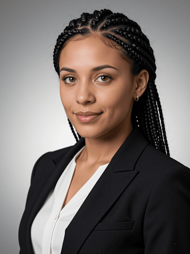 Mixed-race female attorney