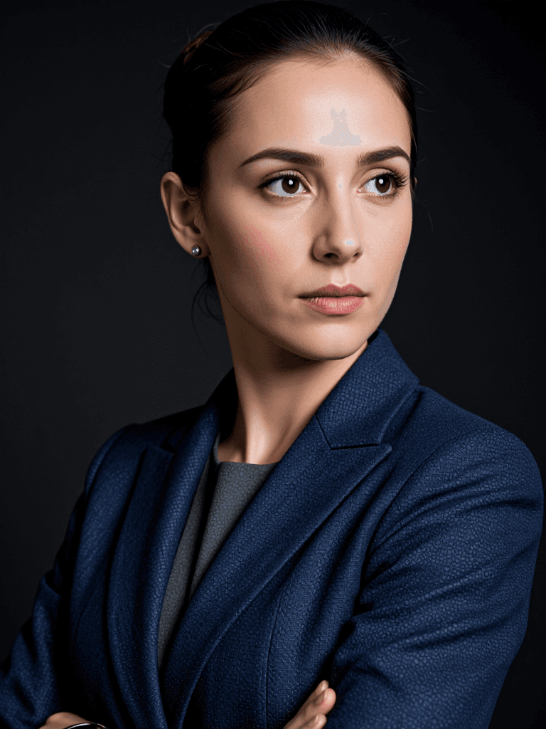 Female litigator side-light