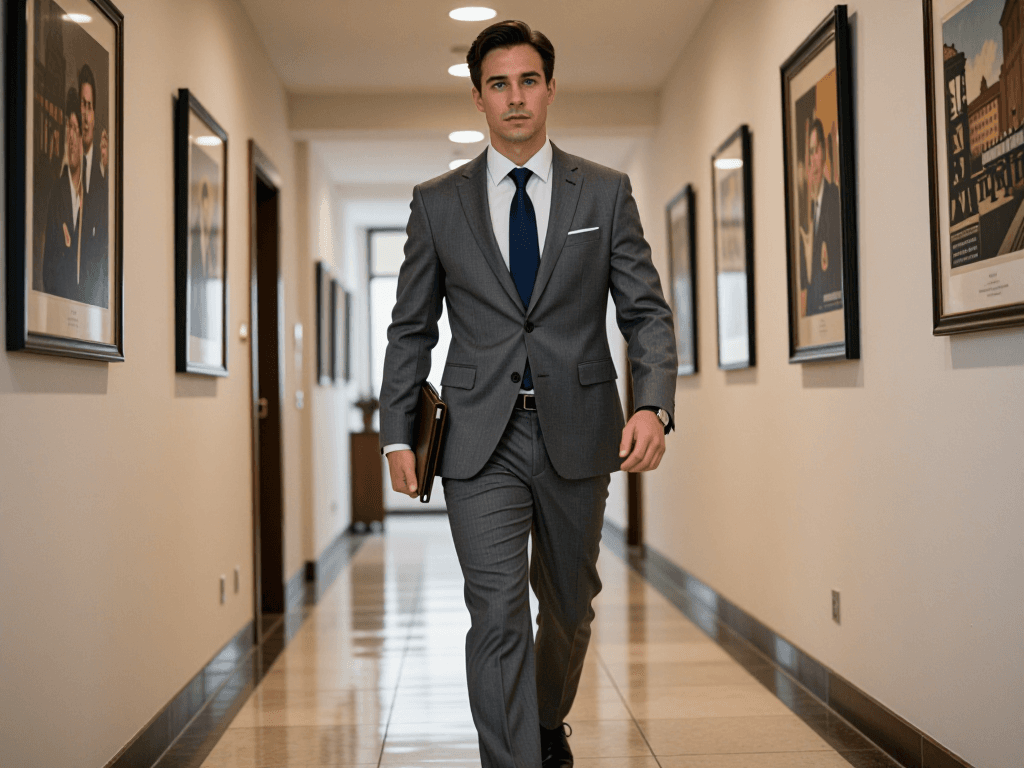 Wide hallway walking