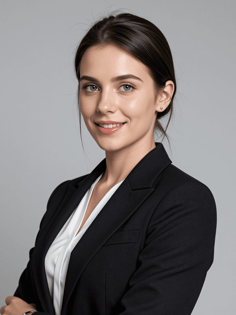 Young associate, headshot crop