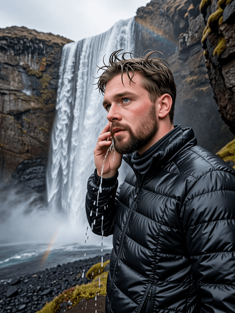 Iceland waterfall