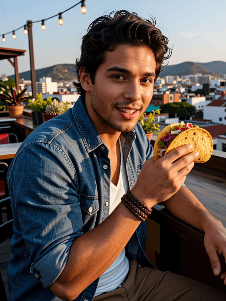 Mexico City rooftop tacos