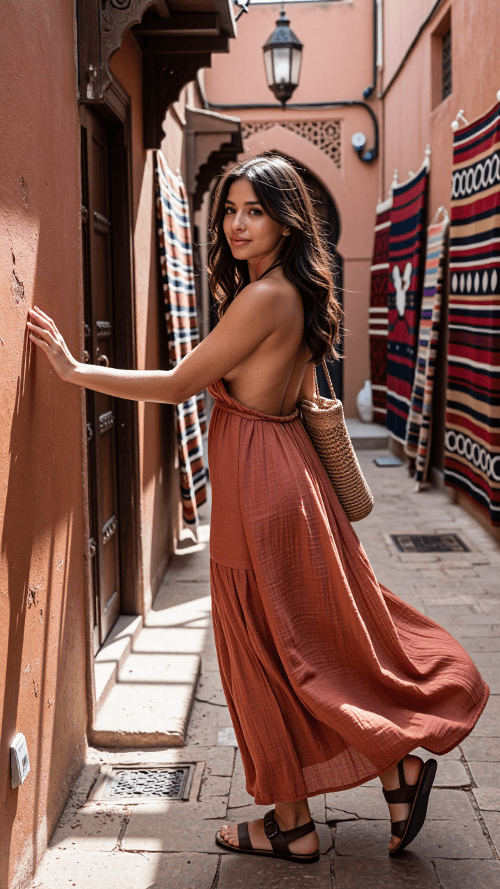 Full-body Marrakech alley